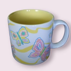 Vintage Kawaii Pastel Butterfly Mug